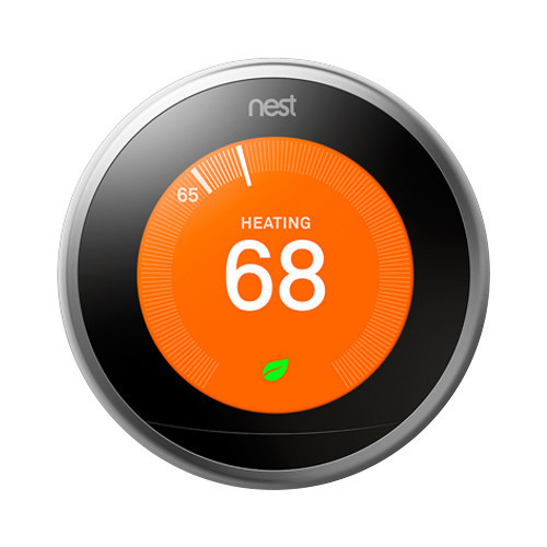 Беспроводной смарт термостат Google Nest Learning Smart Thermostat, 3rd Generation, Stainless Steel...