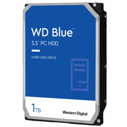 Жесткий диск WD Blue 1TB WD10EZEX, 64MB, 7200RPM, SATA3 6.0Gb/s, 3.5"