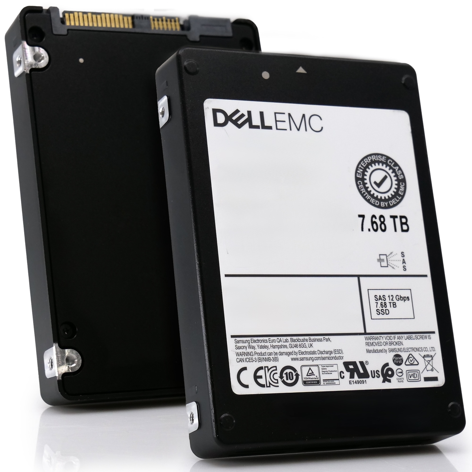 Твердотельный накопитель SSD 7.68TB Dell EMC MZ-ILT7T6A TLC SAS 12Gb/s, (Refurbished)