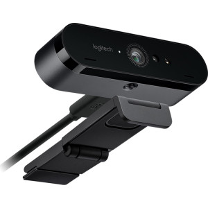 Веб камера Logitech BRIO 4K Pro, Ultra HD, 4096x2160, 90-30fps, RightLight 3, HDR, 90°, 5x Zoom, 2xM...