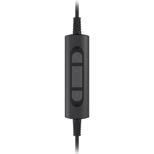 Гарнитура Axtel One UC stereo, накладная, микрофон, проводная, USB-A, Black (AXH-ONEUCD)