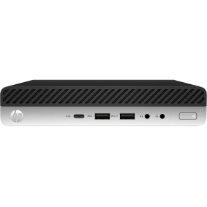 Мини ПК HP Desktop Mini 7ZC63US#ABA Intel Core i3-8100T (3.10GHz), 4GB DDR4, 128GB SSD, Intel UHD Gr...