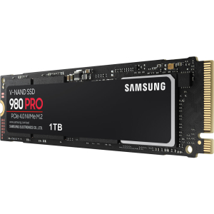 Твердотельный накопитель SSD 1TB Samsung 980 PRO MZ-V8P1T0BW, M.2 2280 PCIe 4.0 x4 NVMe 1.3, Read/Wr...