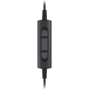 Гарнитура Axtel One UC DUO, накладная, микрофон, проводная, USB-A, Black (AXH-ONEUCD)