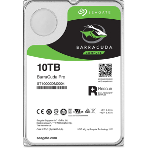 Жесткий диск HDD 10TB Seagate BarraCuda Pro ST10000DM0004, 256MB, 7200RPM, SATA3 6.0Gb/s, 3.5"