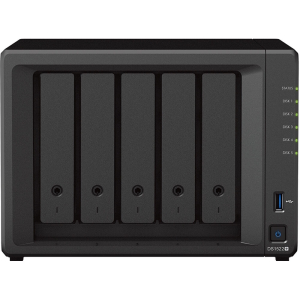 Сетевой накопитель (NAS) Synology DiskStation DS1522+ AMD Ryzen Ryzen R1600 (2.60-3.10GHz), 8GB DDR4...