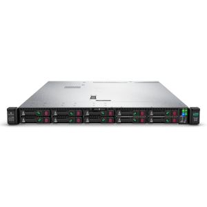 Сервер HPE ProLiant DL360 Gen10 2x Intel Xeon Gold 5118 (2.30-3.20GHz, 12-Core), 128GB DDR4, 10x SFF HDD, RAID HP P408i-a 2GB Cache 12Gbps SAS, HPE 640FLR-SFP28 SFP+ 2x 10/25Gbps, HPE 331T 4x 1Gbps RJ-45, Dual PSU 800W, iLO Advanced, Rack 1U, Rails (Certified Ref)