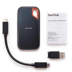 Внешний твердотельный накопитель SSD 1TB SanDisk Extreme Portable SDSSDE61-1T00-AW25, IP55, USB 3.1...