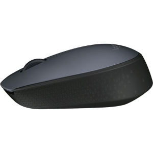 Мышь Logitech M170, 3 Buttons, 1000dpi, беспроводная, Black/Grey