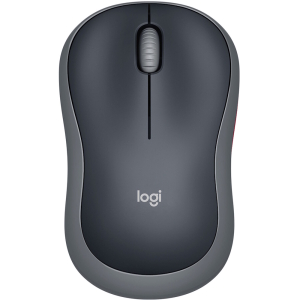 Мышь Logitech M185, 3 Buttons, 1000dpi, беспроводная, Charcoal/Grey