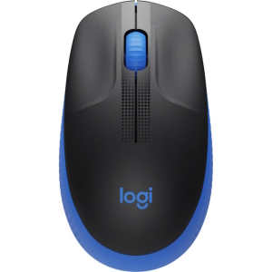 Мышь Logitech M190 Full-Size, 3 Buttons, 1000dpi, беспроводная, Blue