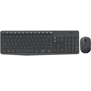 Клавиатура+Мышь Logitech MK235 Wireless, Grey