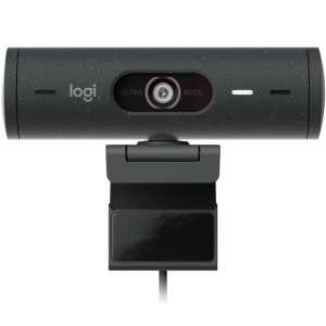 Веб камера Logitech BRIO 500, Full HD, 1080p, 4MPx, 60-30fps, RightLight 4, HDR, 90°, 4x Zoom, 2xMic...