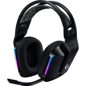 Наушники беспроводные Logitech G733 LightSpeed, накладные, съемный микрофон, RGB подсветка, DTS Head...