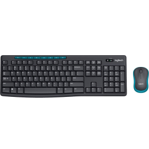 Беспроводная клавиатура + Мышь Logitech MK275, 1000dpi, мембранная русская клавиатура, Grey