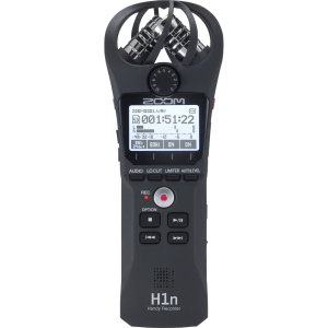 Диктофон Zoom H1n, 4GB, два X/Y стереомикрофона, 1.25" (96х64), (MP3 48-320kbps/44.1kHz), (WAV 16-24...