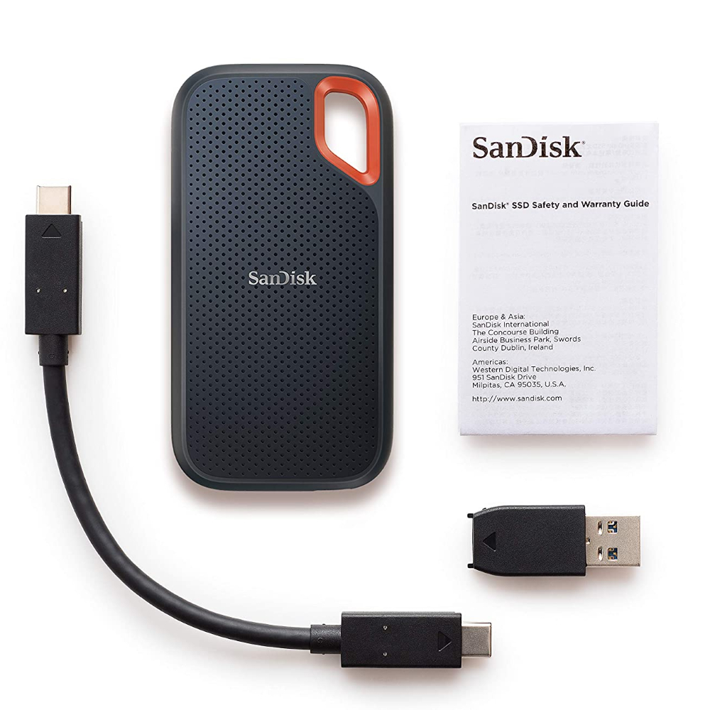 Внешний твердотельный накопитель SSD 1TB SanDisk Extreme Portable SDSSDE61-1TOO, IP55, USB 3.1 Gen 2...