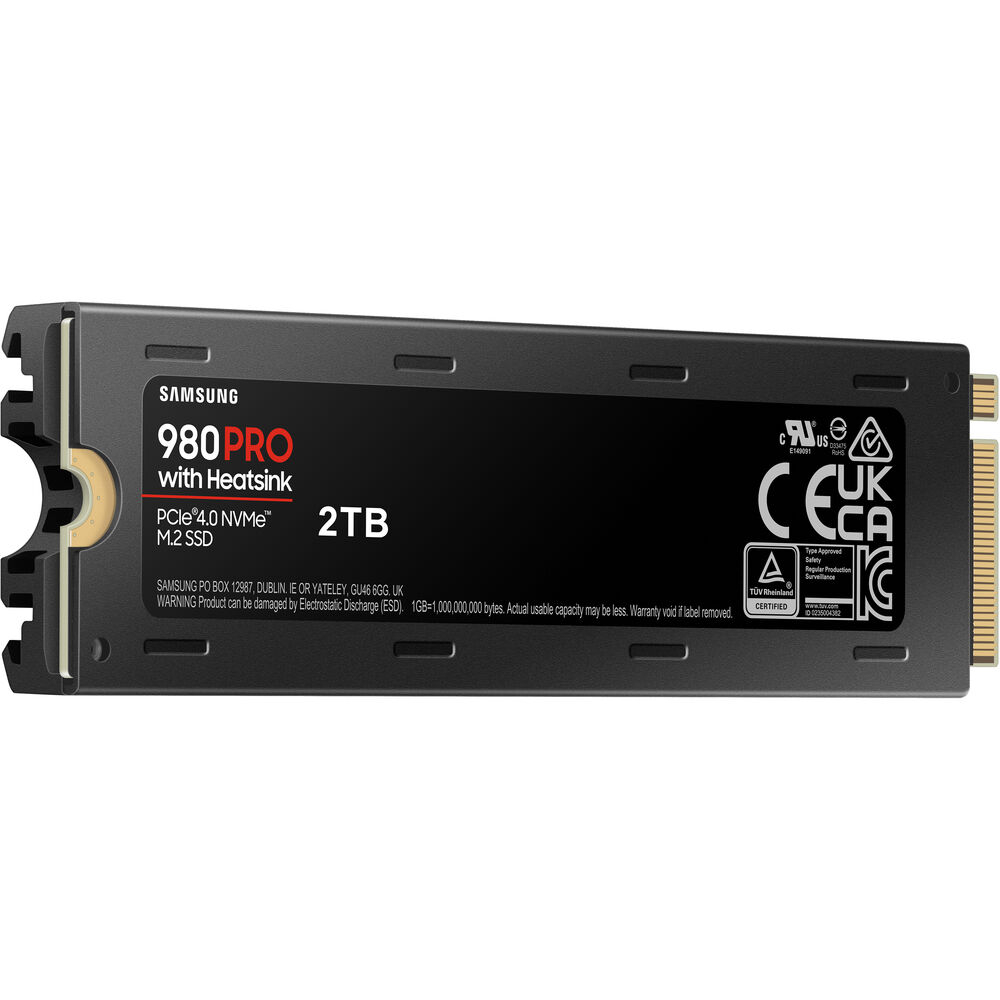 Твердотельный накопитель SSD 2TB Samsung 980 PRO with Heatsink MZ-V8P2T0CW M.2 2280 PCIe 4.0 x4 NVMe...