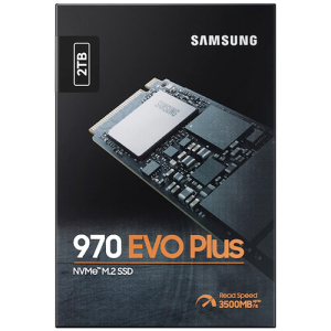 Твердотельный накопитель SSD 2TB Samsung 970 EVO Plus MZ-V7S2T0B/AM M.2 2280 PCIe 3.0 x4 NVMe 1.3, B...