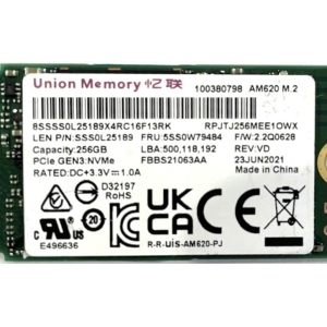 Твердотельный накопитель SSD 256GB Union Memory SSS1B60641 M.2 2242 PCIe 3.0 x4 NVMe 1.3, OEM