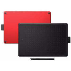 Цифровой графический планшет WACOM One by Medium CTL672N, A5, USB, 2048 Pressure Levels, Black/Red+W...