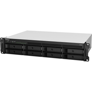 Сетевой накопитель (NAS) Synology RackStation RS1221+ AMD Ryzen V1500B (2.20GHz), 4GB DDR4, 8x3.5"/2...