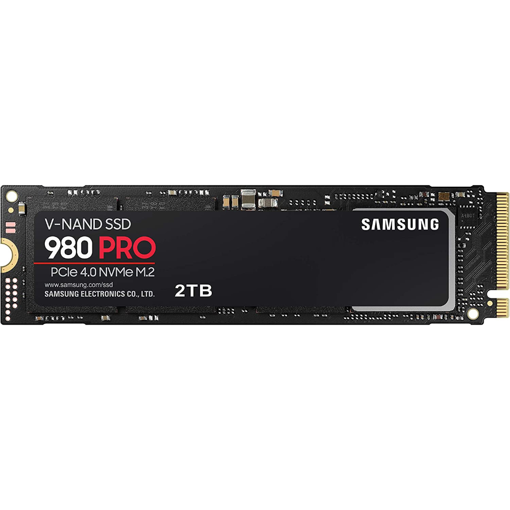 Твердотельный накопитель SSD 2TB Samsung 980 PRO MZ-V8P2T0BW M.2 2280 PCIe 4.0 x4 NVMe 1.3, Box