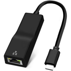 Сетевой адаптер Borio USB-C to Ethernet, Ethernet port (10/100/1000 Mbps), Black