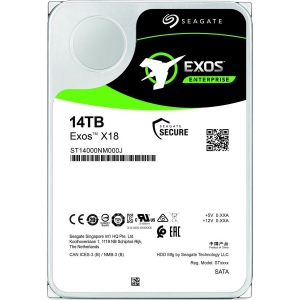 Жесткий диск HDD 14TB Seagate Exos X18 ST14000NM000J, 256MB, 7200RPM, SATA3 6.0Gb/s, 3.5"